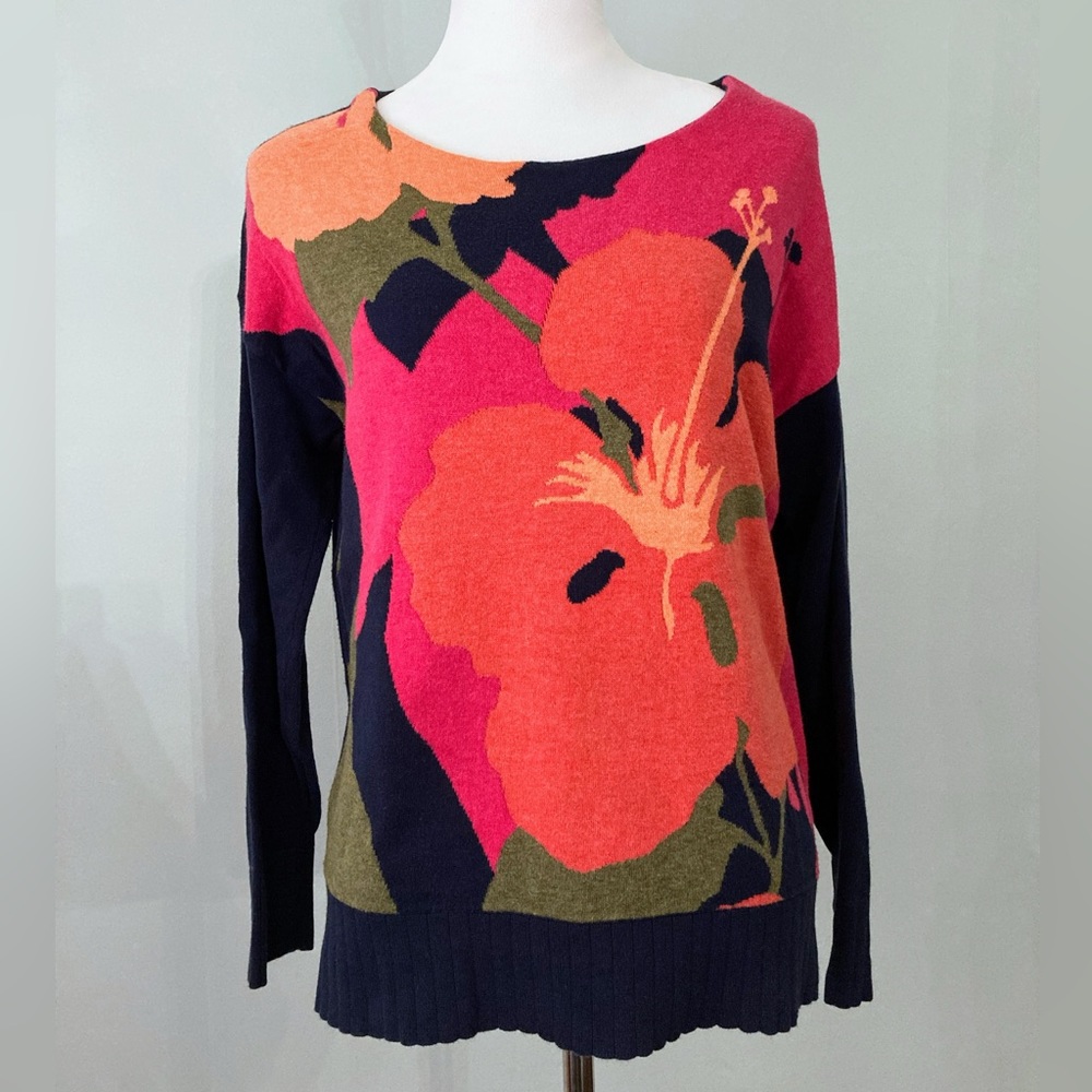 TOMMY BAHAMA Abstract Floral Sweater